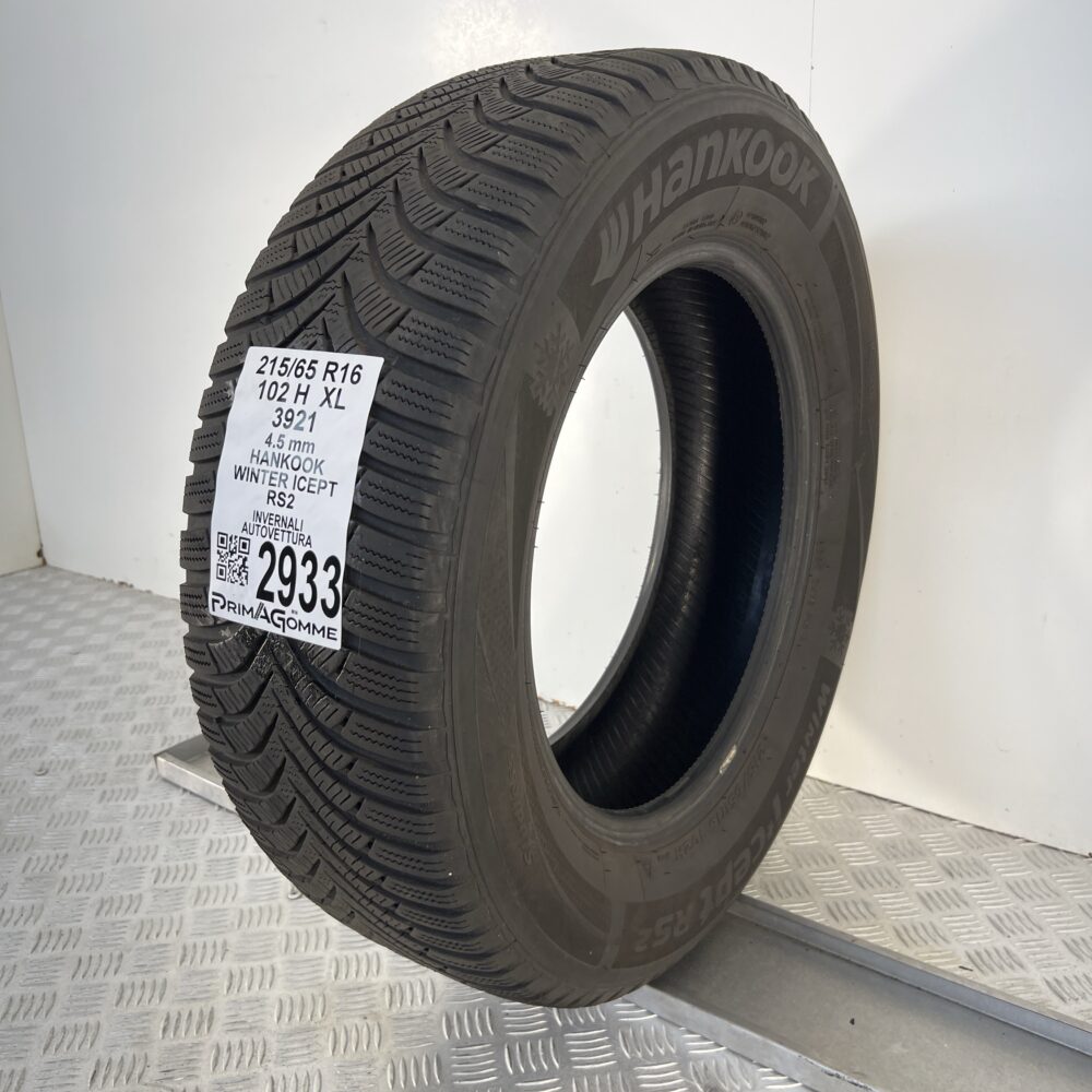 Gomma Usata 215 65 R16 XL 102H Hankook Winter Icept RS2 Invernale - immagine 4