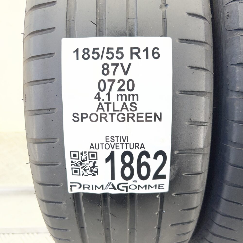 Pneumatici Usati 185 55 R16 87V ATLAS Sportgreen Estive - immagine 3