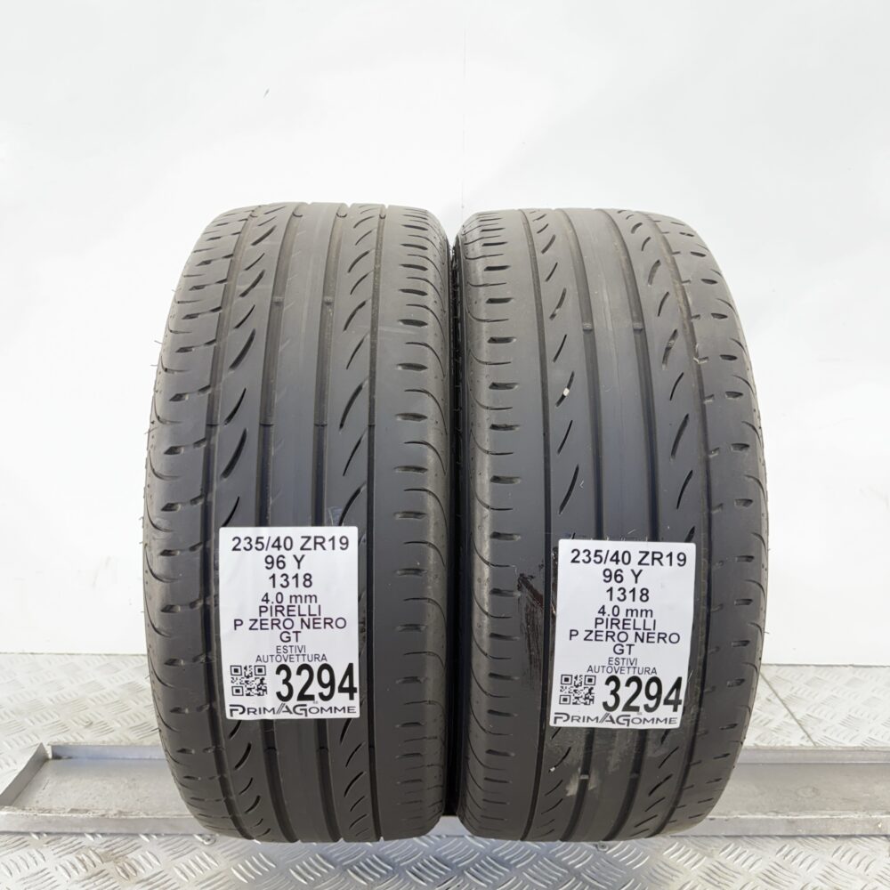 Gomme Usate 235 40 ZR19 96Y Pirelli P Zero Nero GT Estive