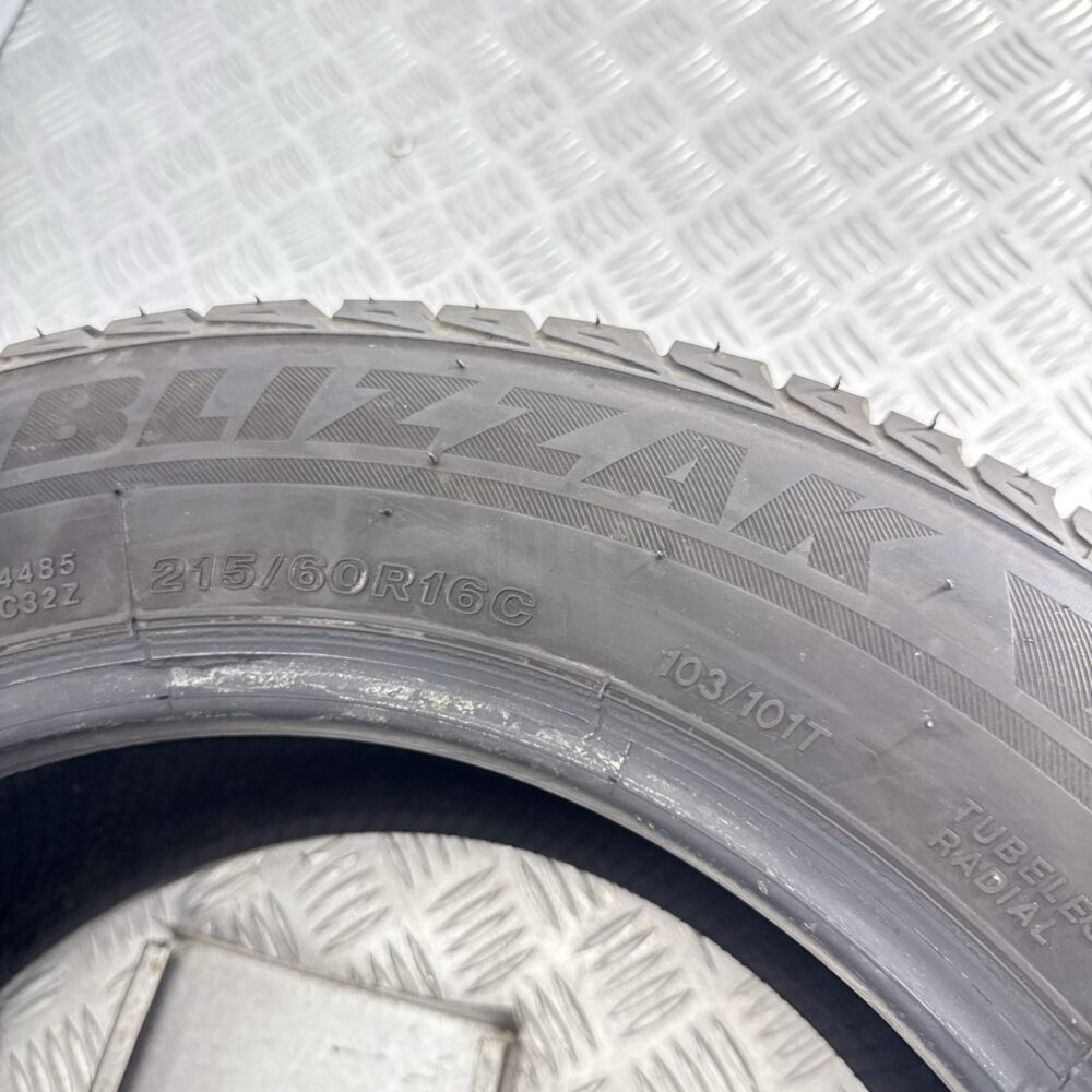 Gomma Usata 215 60 R16C 103/101T Bridgestone Blizzak LM-32C Invernale - immagine 9