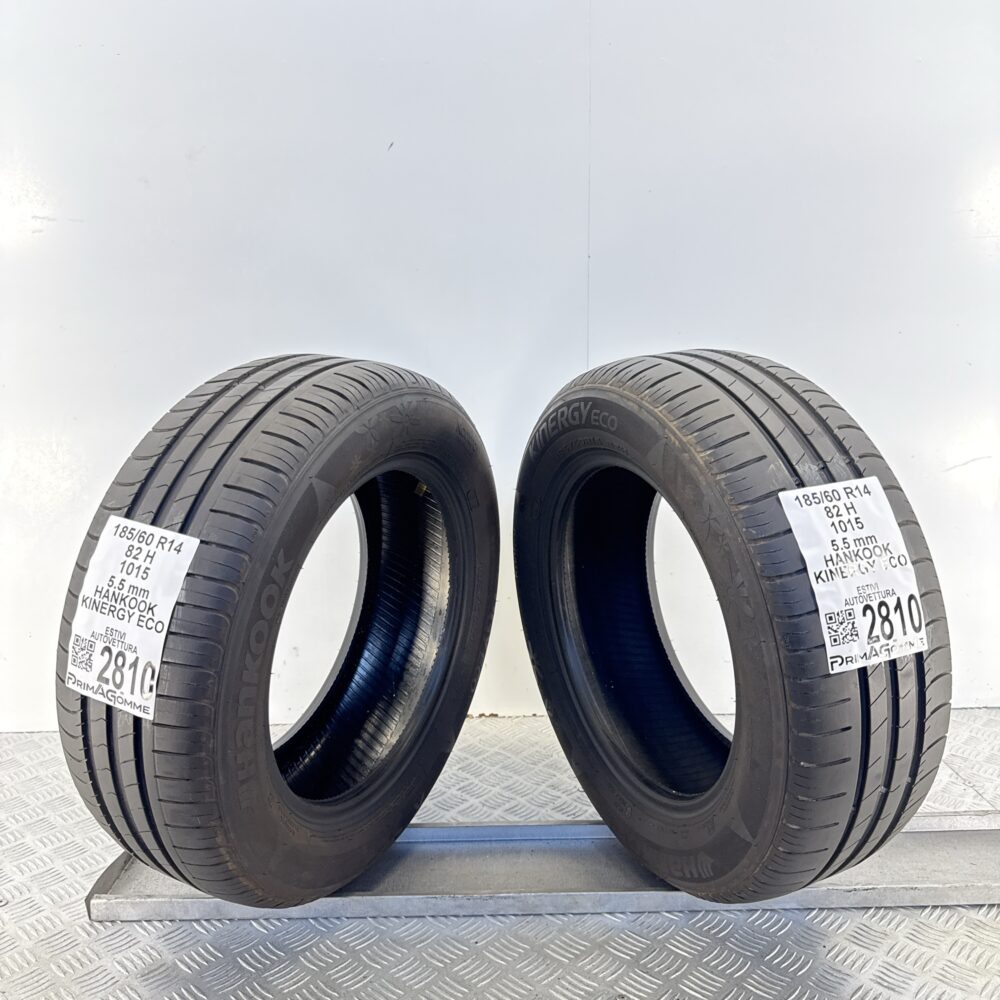 Gomme Usate 185 60 R14 82H Hankook Kinergy Eco 79% Estive - immagine 7