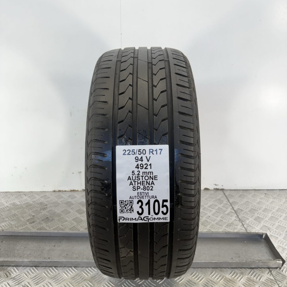 Gomma Usata 225 50 R17 94V Austone Athena SP-802 74% Estivo