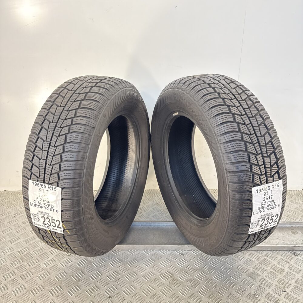 Gomme Usate 195 65 R15 91T Gislaved Eurofrost 6 78% Invernali - immagine 11