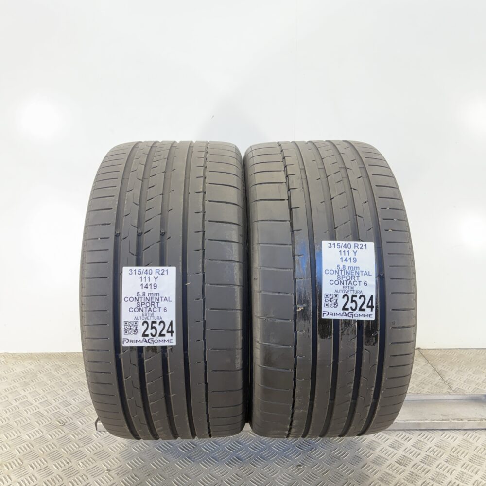 Gomme Usate 315 40 R21 111Y Continental Sport Contact 6 83% Estive