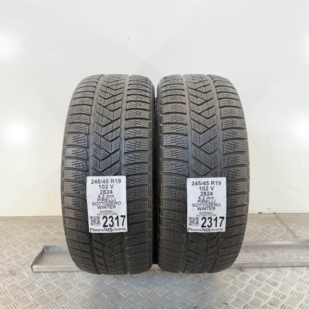 Gomme Usate 245 45 R19 102V Pirelli Sottozero Winter 78% Invernali