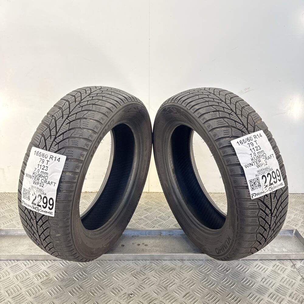 Gomme Usate 165 60 R14 79T Kumho Winter Craft WP52 100% Invernali - immagine 6