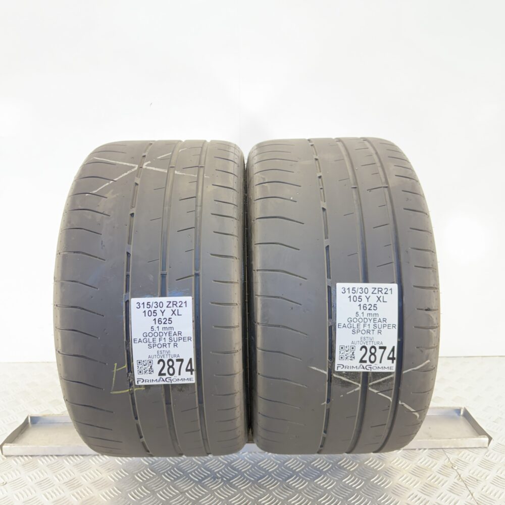 Gomme Usate 315 30 ZR21 XL 105Y Goodyear Eagle F1 Super Sport R 73% Estive