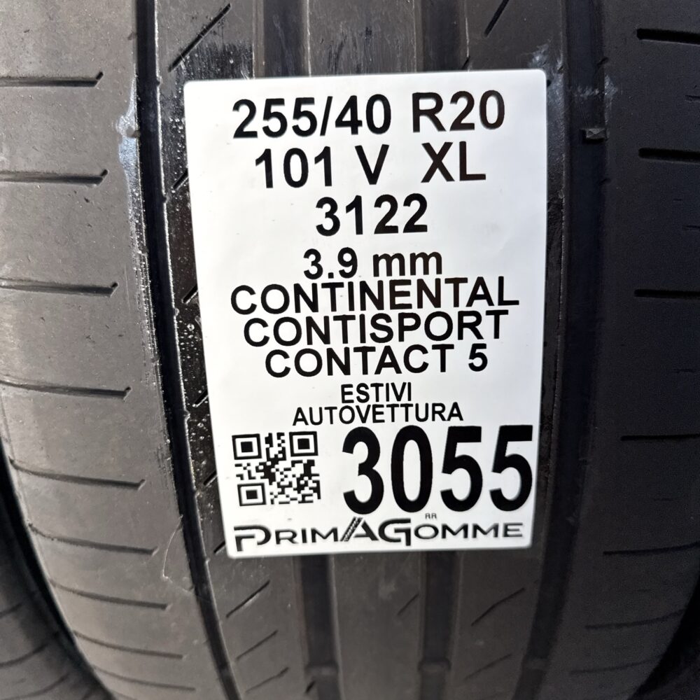 Gomme Usate 255 40 R20 XL 101V Continental ContiSport Contact 5 Estive - immagine 3
