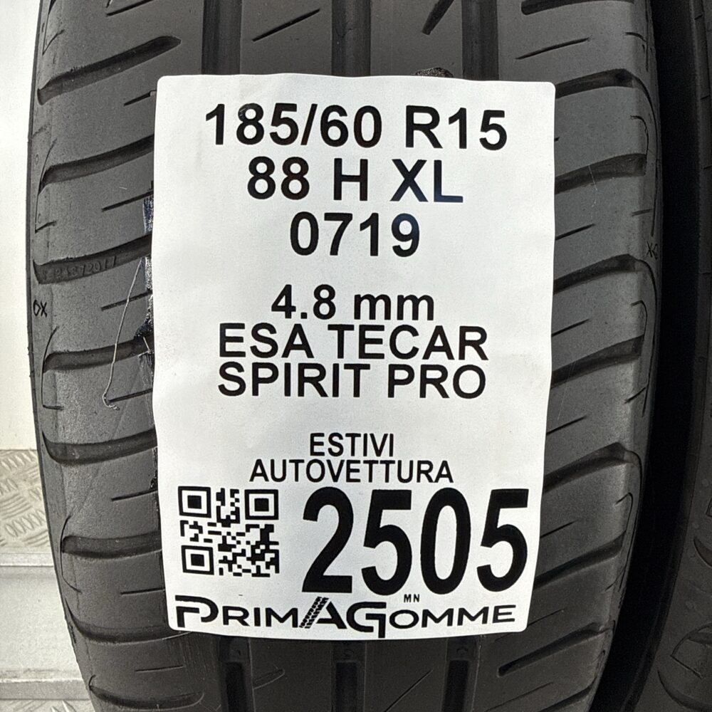 Gomme Usate 185 60 R15 XL 88H Esa Tecar Spirit Pro Estive - immagine 3