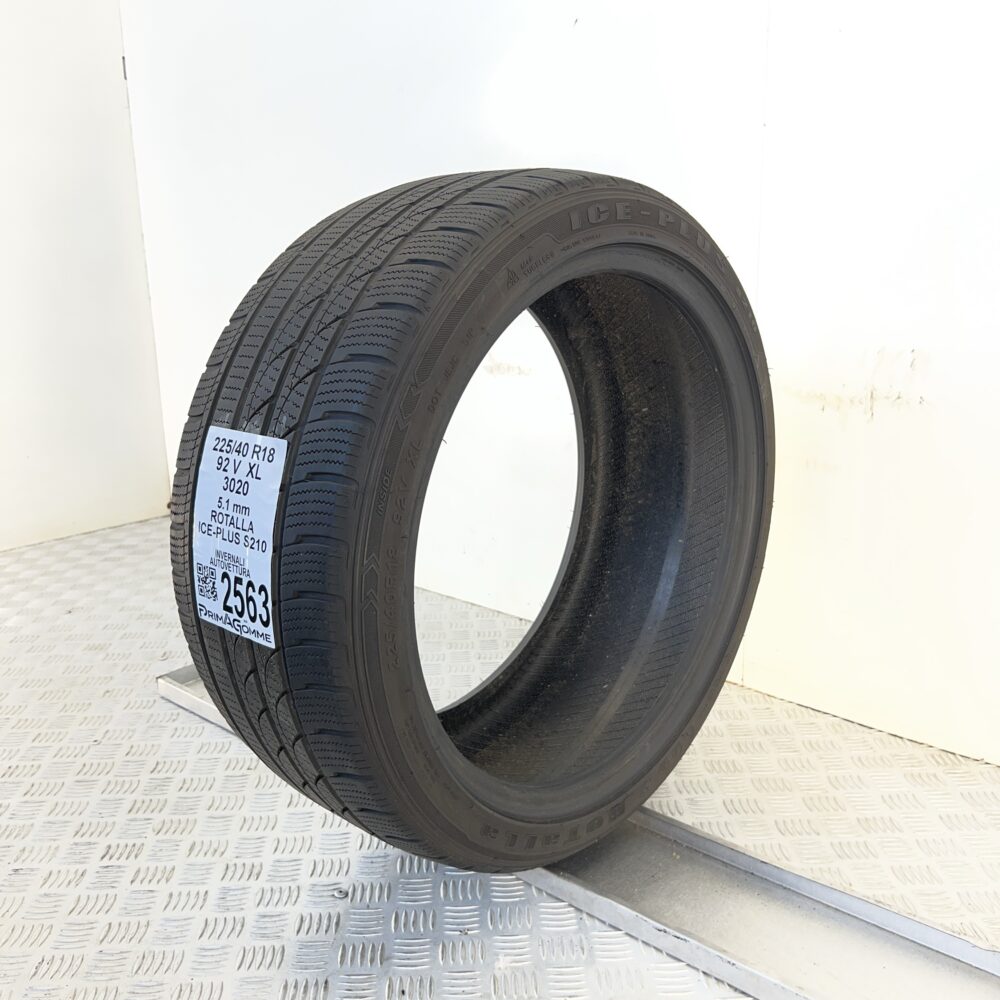 Gomma Usata 225 40 R18 XL 92V Rotalla Ice-Plus S210 Invernale - immagine 4