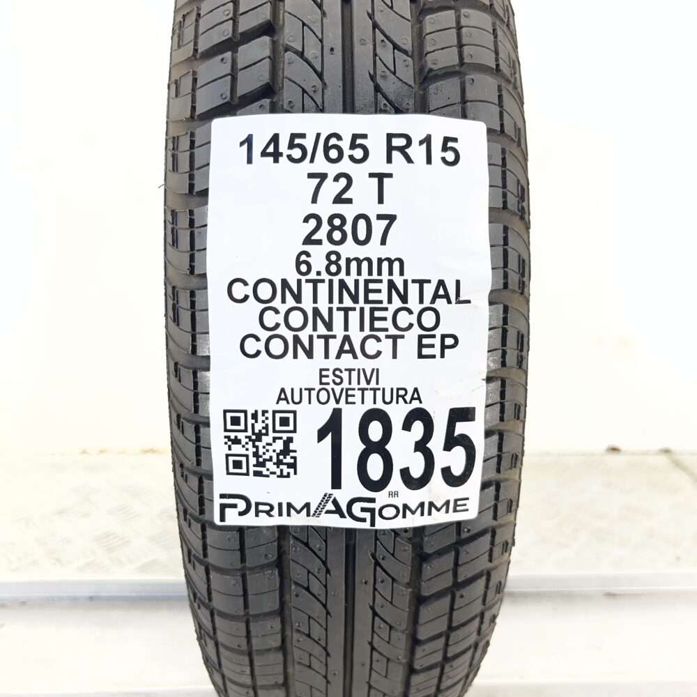 Pneumatico Usato 145 65 R15 72T CONTINENTAL ContiEcoContact EP 97% Estivo - immagine 3