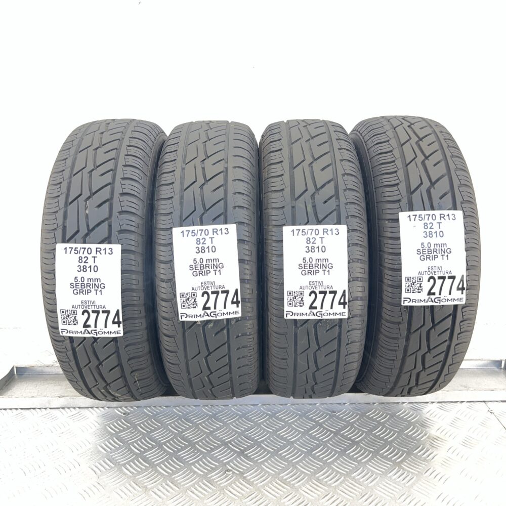 Gomme Usate 175 70 R13 82T Sebring Grip T1 71% Estive