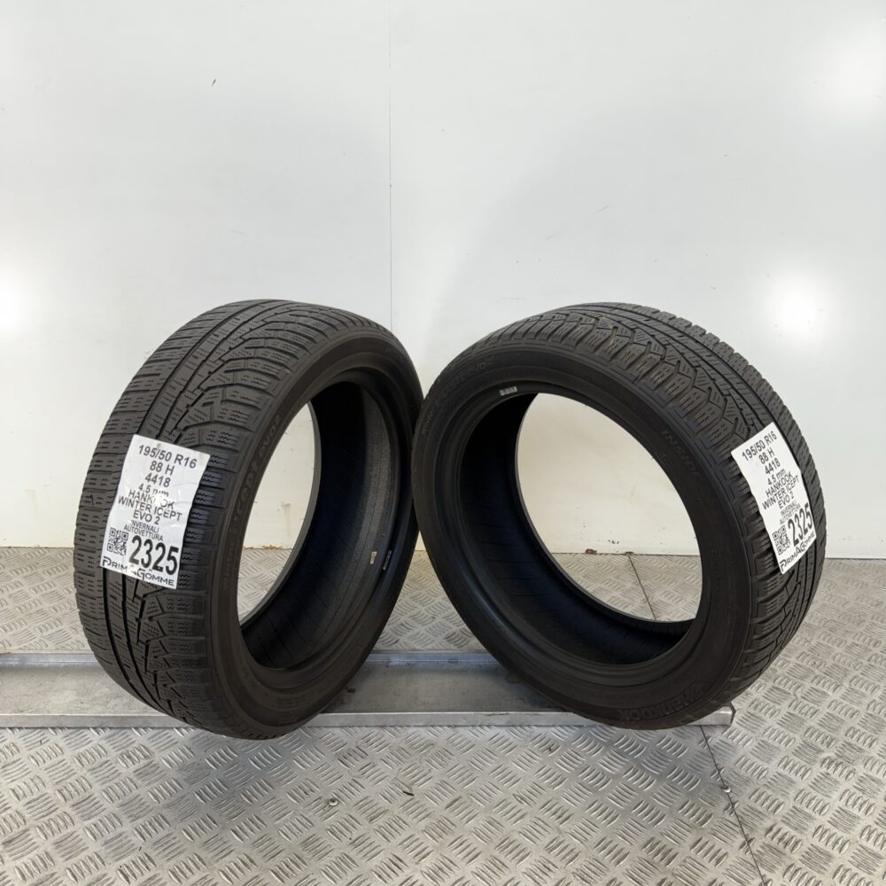 Gomme Usate 195 50 R16 88H Hankook Winter Icept Evo 2 Invernali - immagine 10