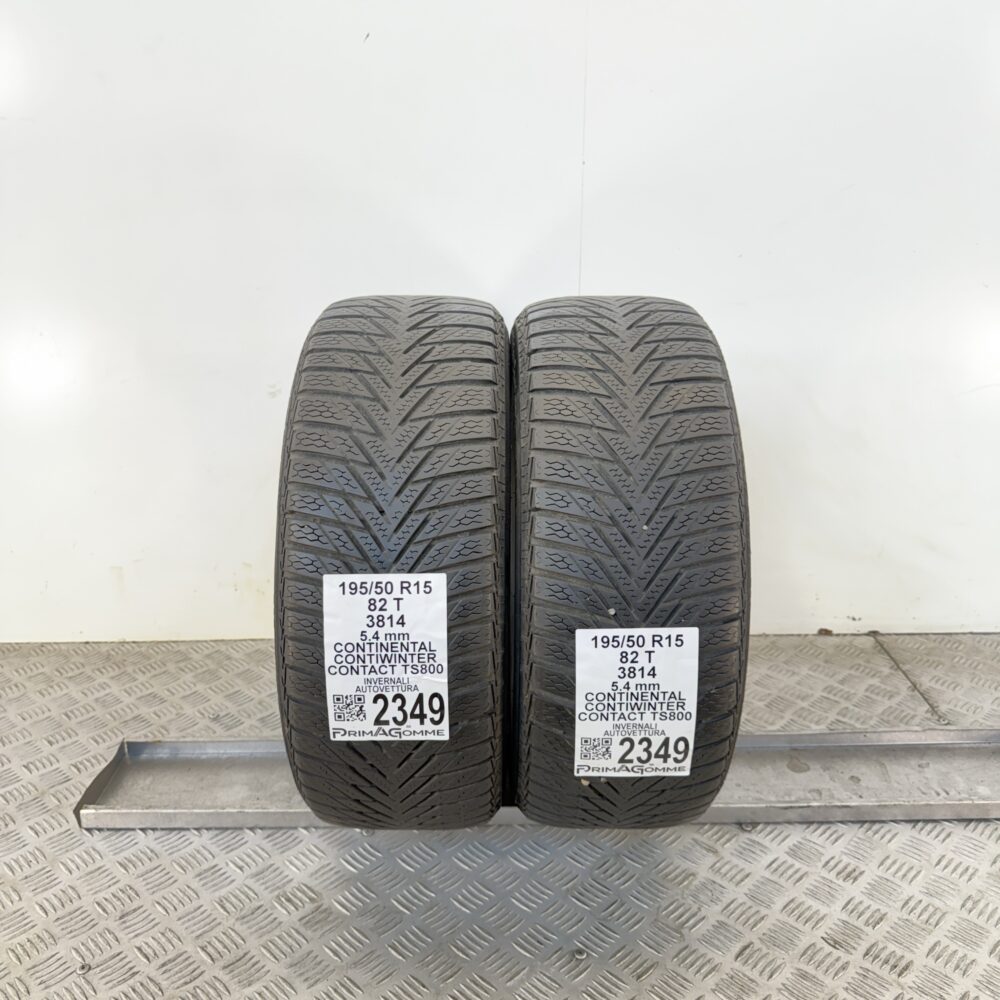 Gomme Usate 195 50 R15 82T Continental ContiWinterContact TS800 Invernali