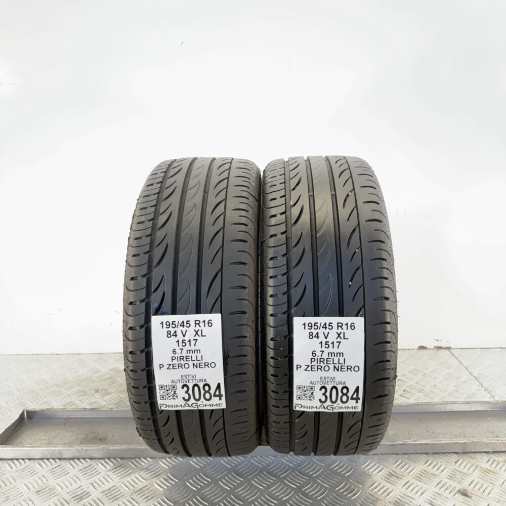 Gomme Usate 195 45 R16 XL 84V Pirelli P Zero Nero 95% Estive