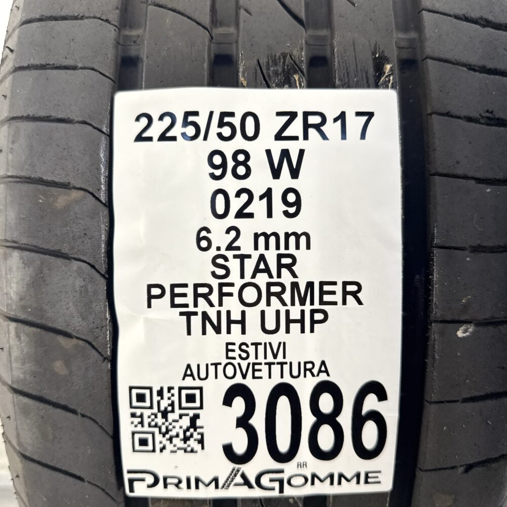 Gomma Usata 225 50 ZR17 98W Star Performer TNH UHP 89% Estivo - immagine 3