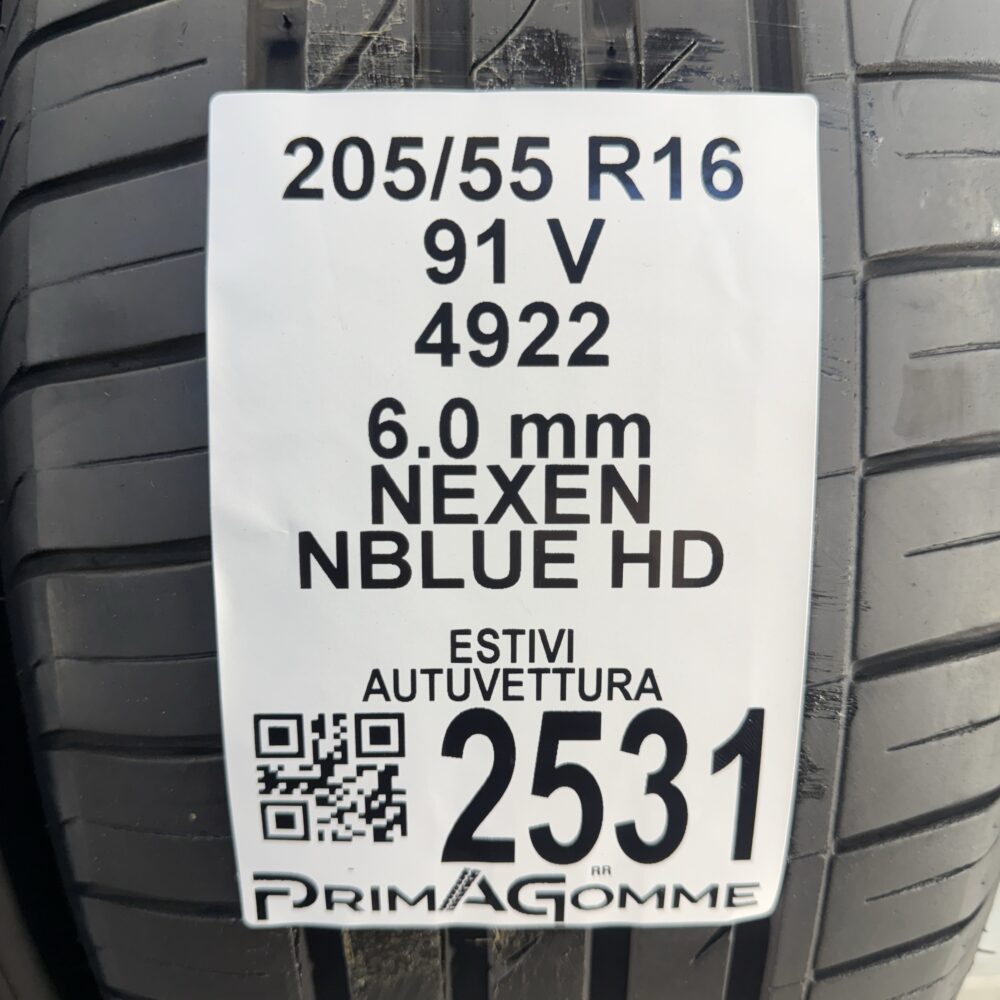 Gomme Usate 205 55 R16 91V Nexen NBLUE HD 86% Estive - immagine 3