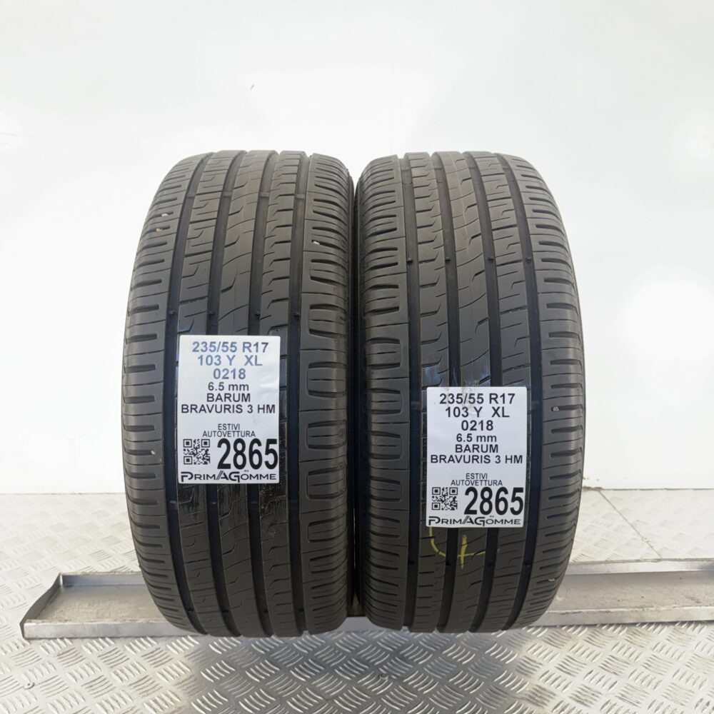 Gomme Usate 235 55 R17 XL 103Y BARUM Bravuris 3 HM 93% Estive