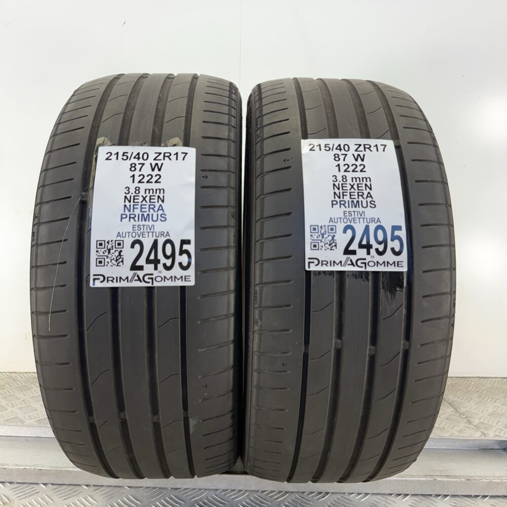 Gomme Usate 215 40 ZR17 87W Nexen NFERA PRIMUS Estive