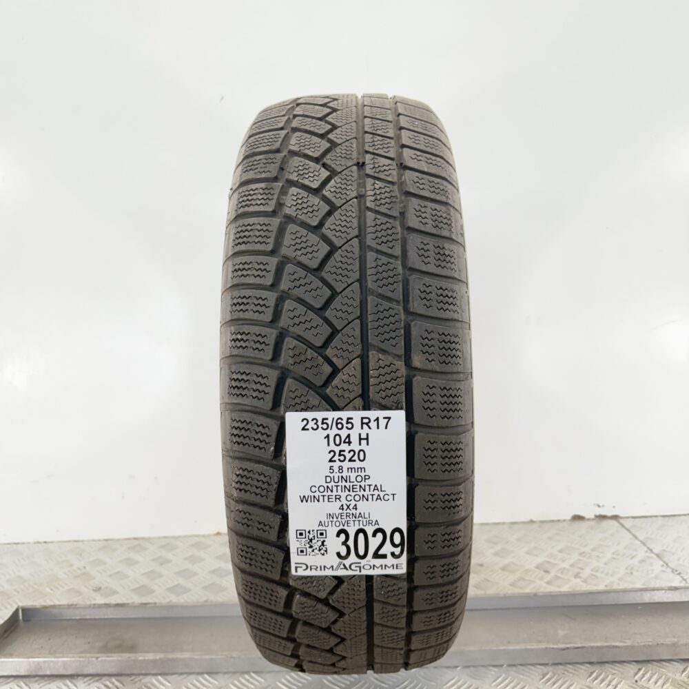 Gomma Usata 235 65 R17 104H Continental 4×4 WinterContact 73% Invernale