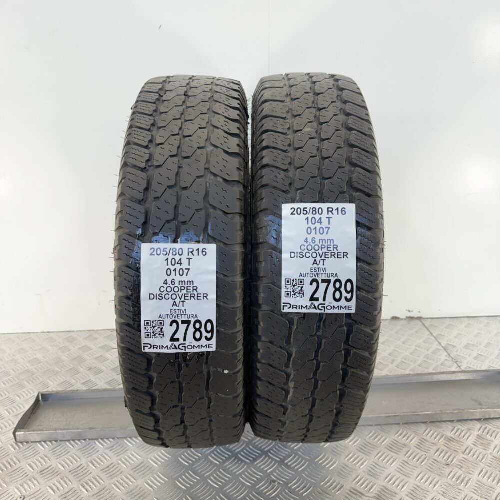 Gomme Usate 205 80 R16 104T Cooper Discoverer A/T Estive - immagine 8