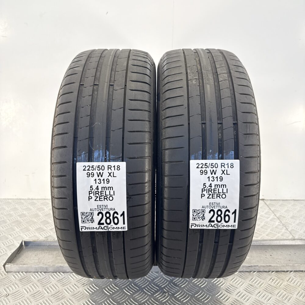Gomme Usate 225 50 R18 XL 99W Pirelli P Zero 77% Estive