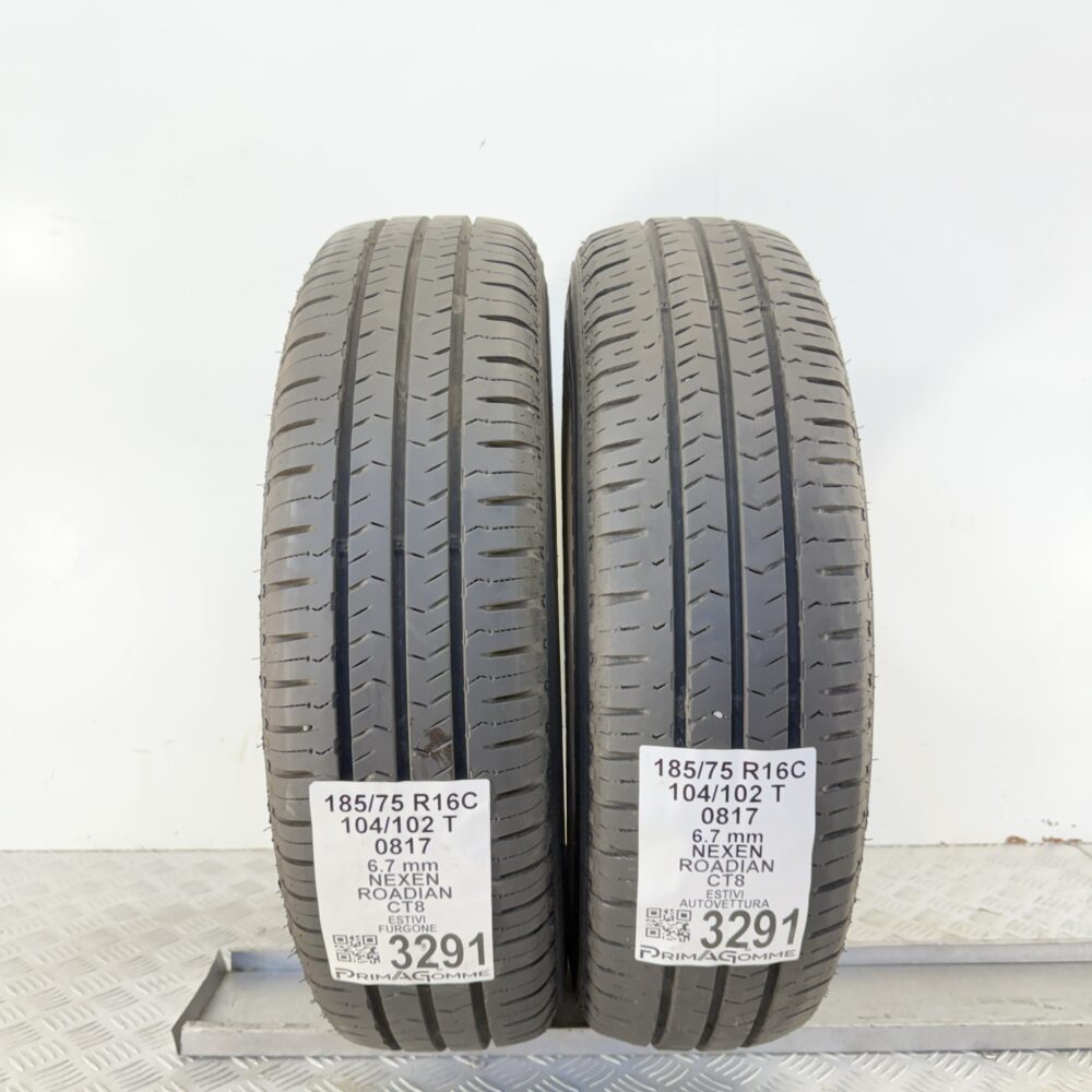 Gomme Usate 185 75 R16C 104/102T Nexen Roadian CT8 96% Estive - immagine 4