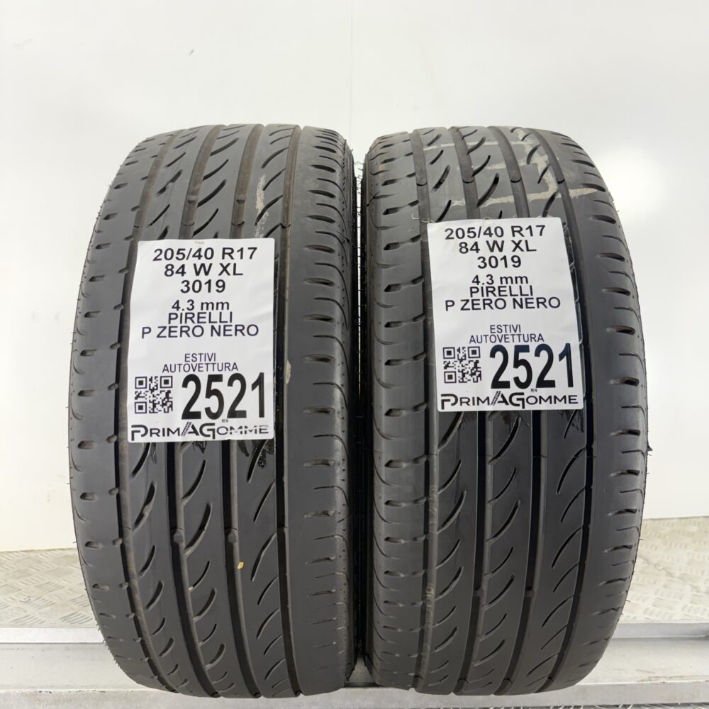 Gomme Usate 205 40 R17 XL 84W Pirelli P Zero Nero Estive - immagine 4