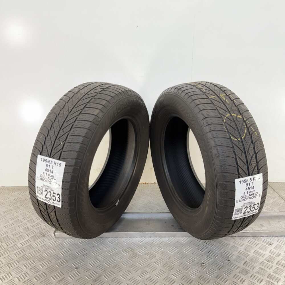 Gomme Usate 195 65 R15 91T Gislaved Eurofrost 5 Invernali - immagine 7