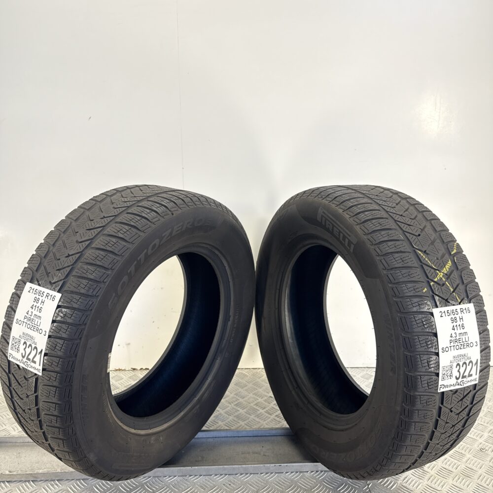 Gomme Usate 215 65 R16 98H Pirelli Sottozero 3 Invernali - immagine 6