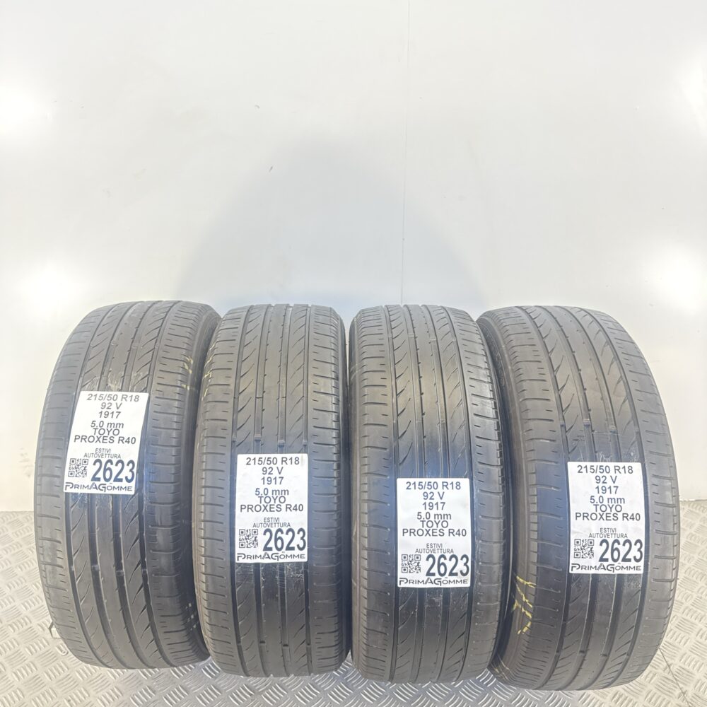 Gomme Usate 215 50 R18 92V Toyo Proxes R40 71% Estive