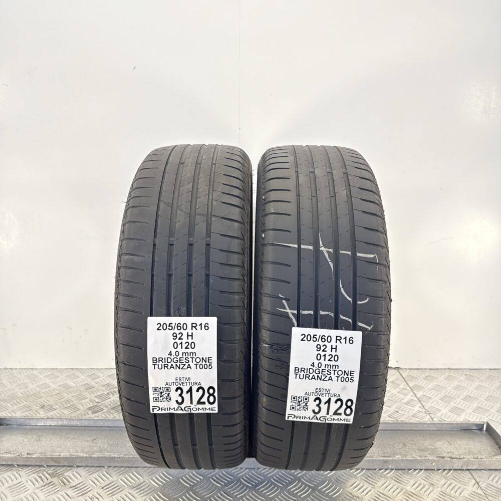 Gomme Usate 205 60 R16 92H Bridgestone Turanza T005 Estive