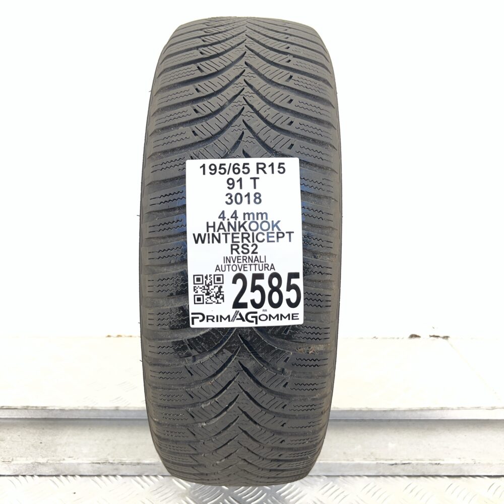 Gomma Usata 195 65 R15 91T Hankook Wintericept RS2 Invernale