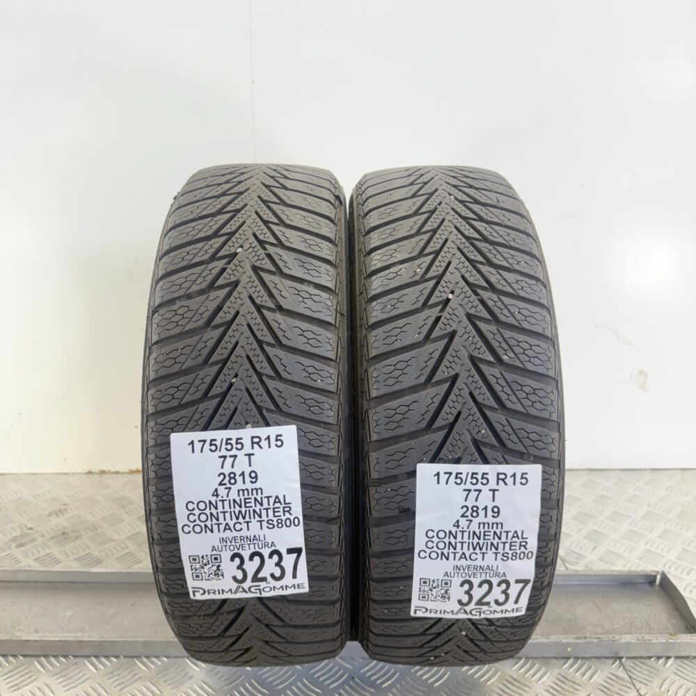 Gomme Usate 175 55 R15 77T Continental ContiWinterContact TS800 Invernali