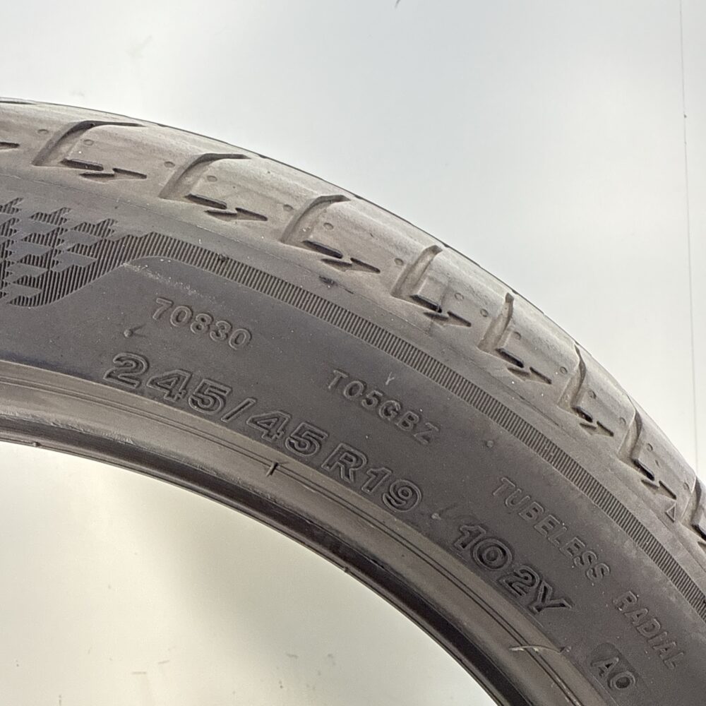 Gomme Usate 245 45 R19 XL 102Y Bridgestone Turanza T005 74% Estive - immagine 11
