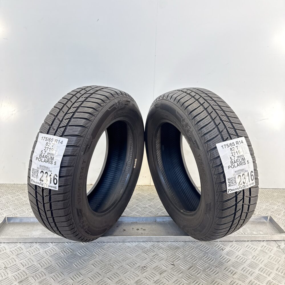 Gomme Usate 175 65 R14 82T BARUM Polaris 5 81% Invernali - immagine 10