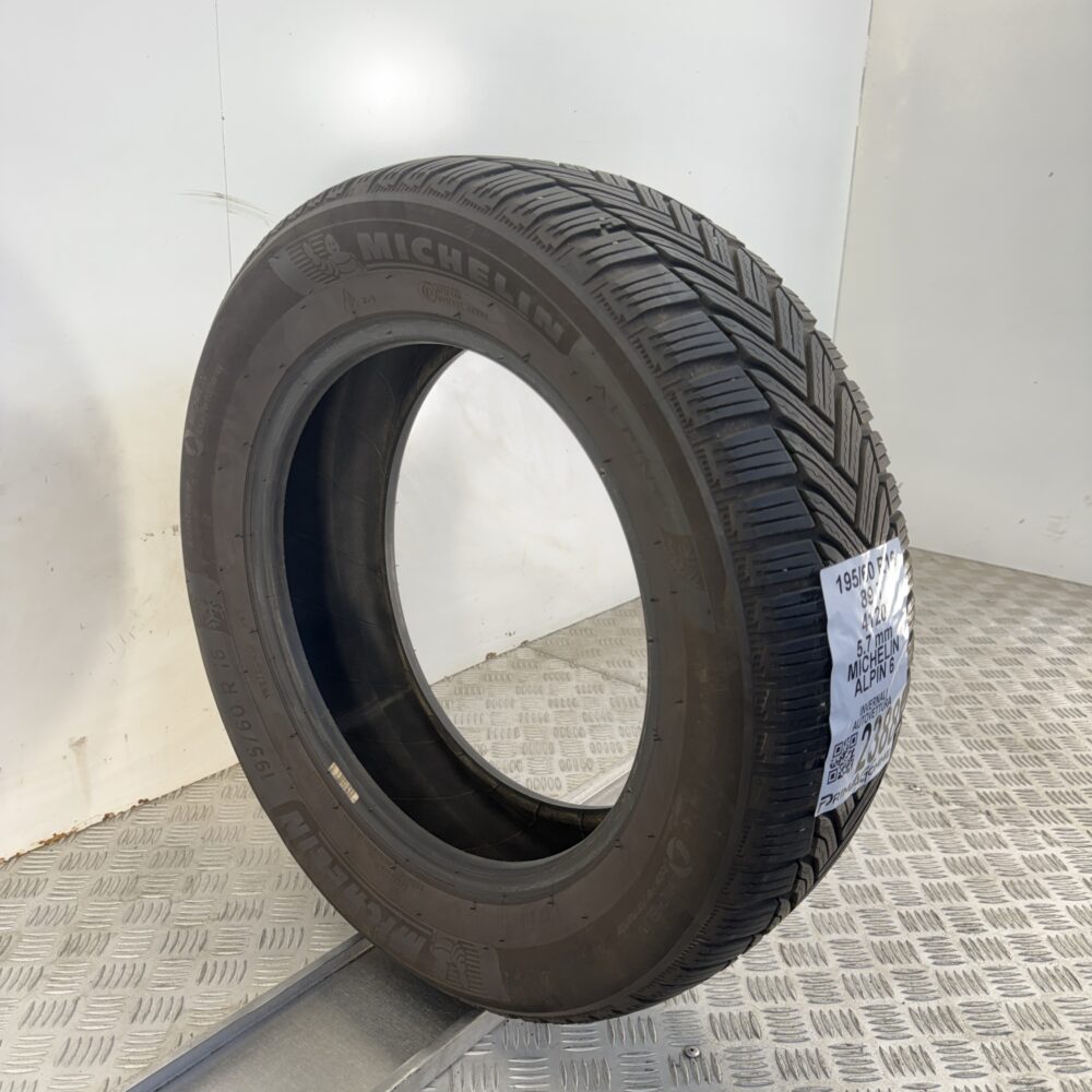 Gomma Usata 195 60 R16 89T Michelin Alpin 6 71% Invernale - immagine 5