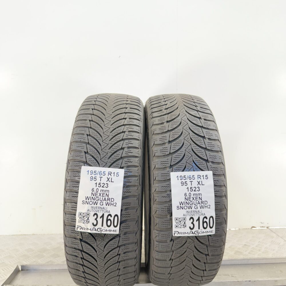 Gomme Usate 195 65 R15 XL 95T Nexen Winguard Snow G WH2 75% Invernali