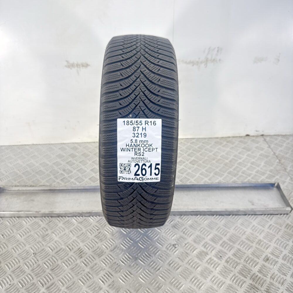 Gomma Usata 185 55 R16 87H Hankook Winter Icept RS2 73% Invernale