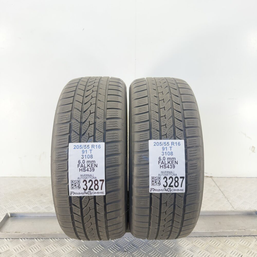 Gomme Usate 205 55 R16 91T Falken HS439 86% Invernali