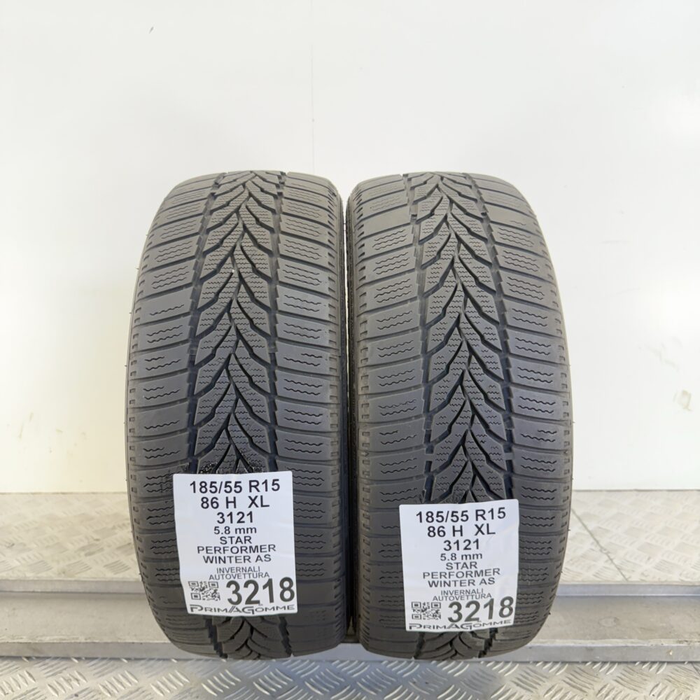 Gomme Usate 185 55 R15 XL 86H Star Performer Winter AS 83% Invernali