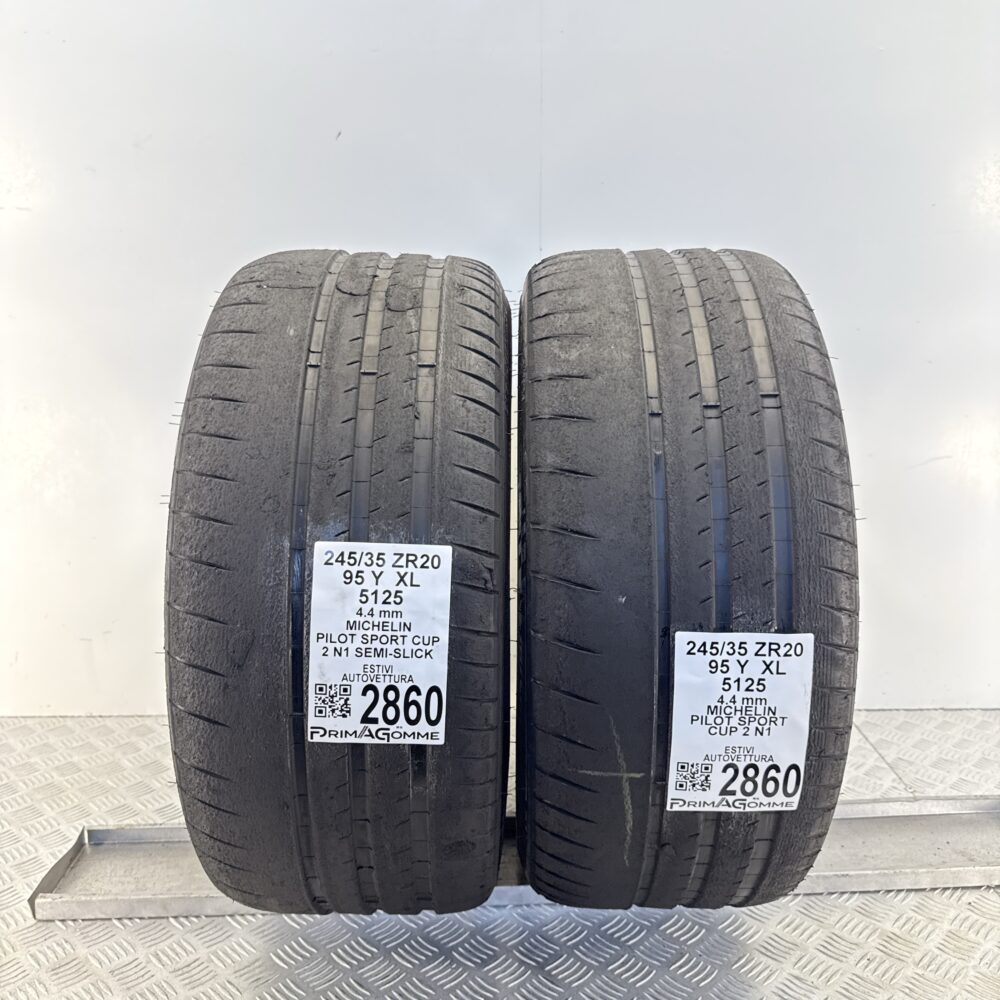 Gomme Usate 245 35 ZR20 XL 95Y Michelin Pilot Sport Cup 2 N1 Semi-Slick Estive