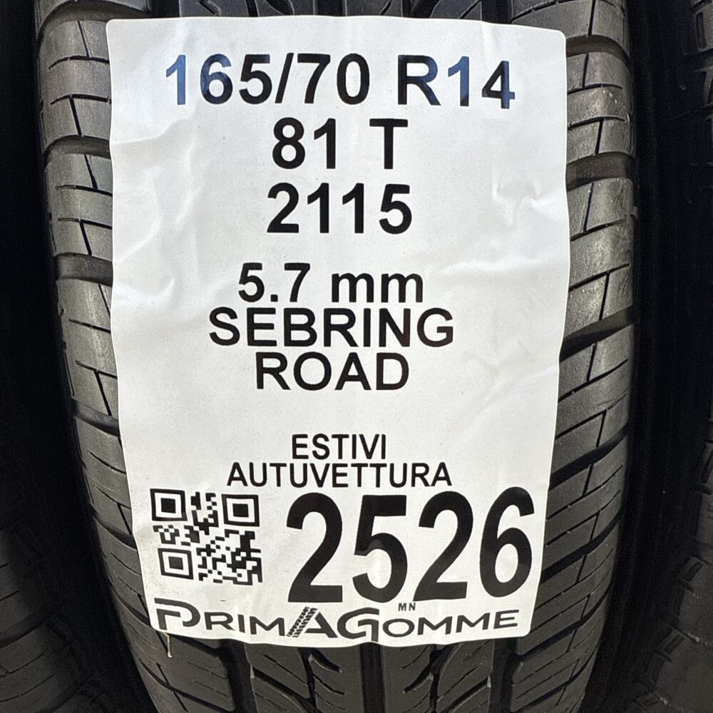 Gomme Usate 165 70 R14 81T Sebring Road 81% Estive - immagine 3