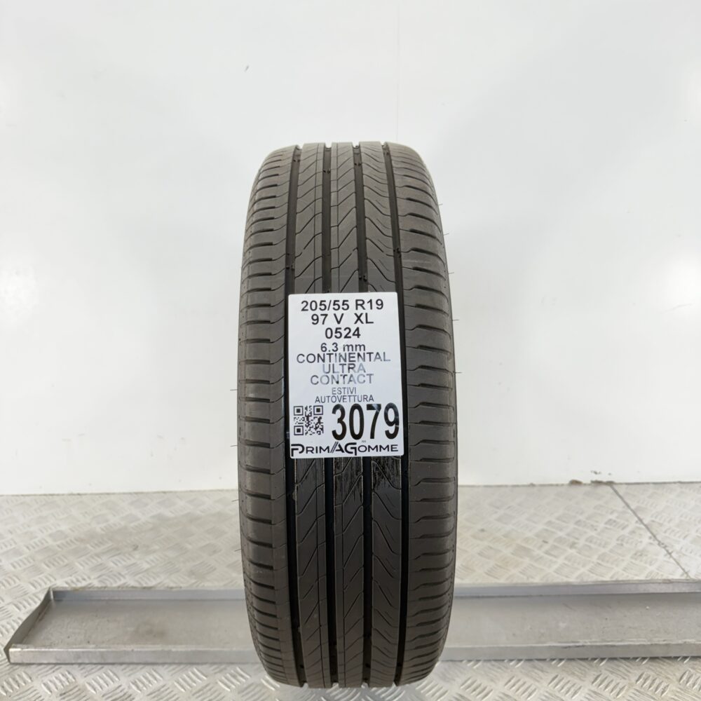 Gomma Usata 205 55 R19 XL 97V Continental Ultra Contact 90% Estivo