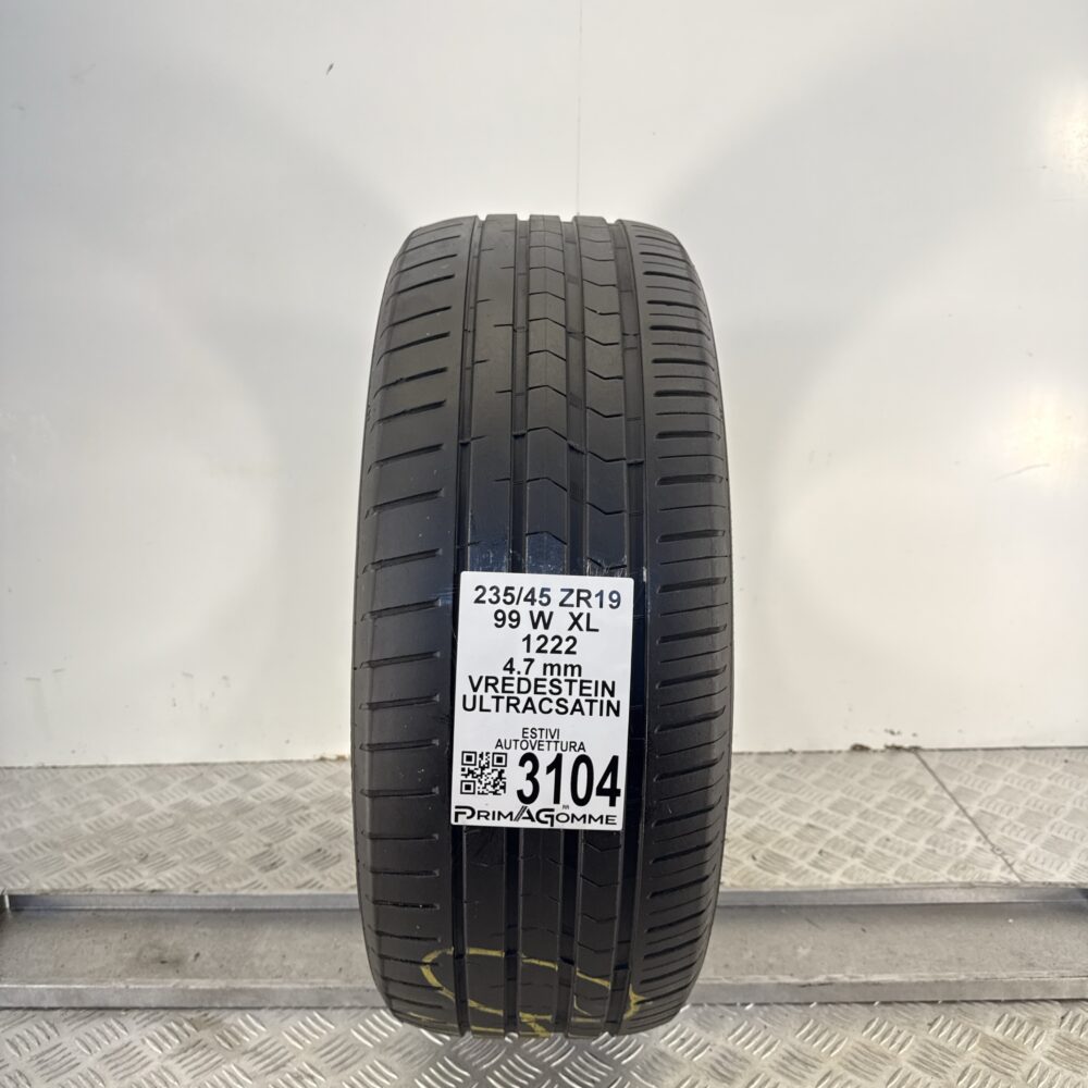 Gomma Usata 235 45 ZR19 XL 99W Vredestein Ultrac Satin Estivo