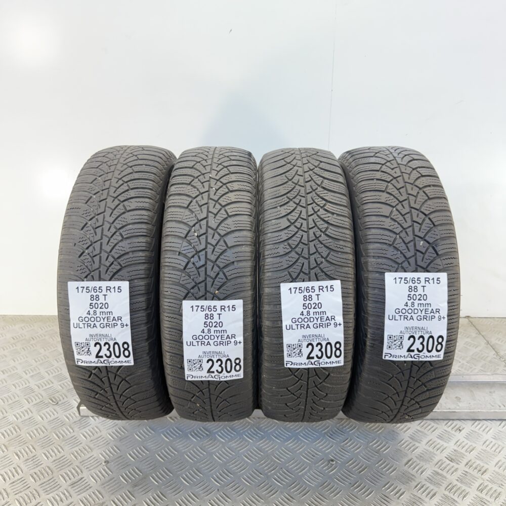 Gomme Usate 175 65 R15 88T Goodyear Ultra Grip 9+ Invernali