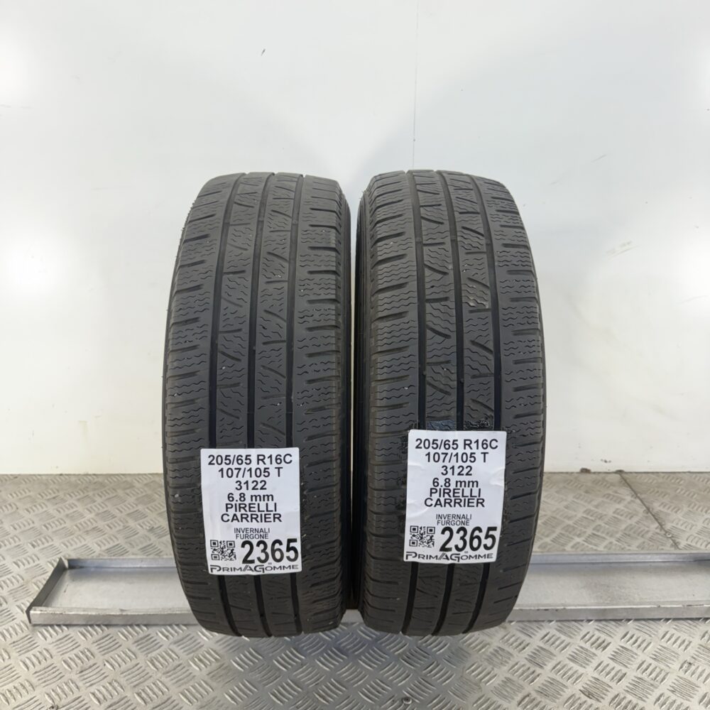 Gomme Usate 205 65 R16C 107/105T Pirelli Carrier 76% Invernali