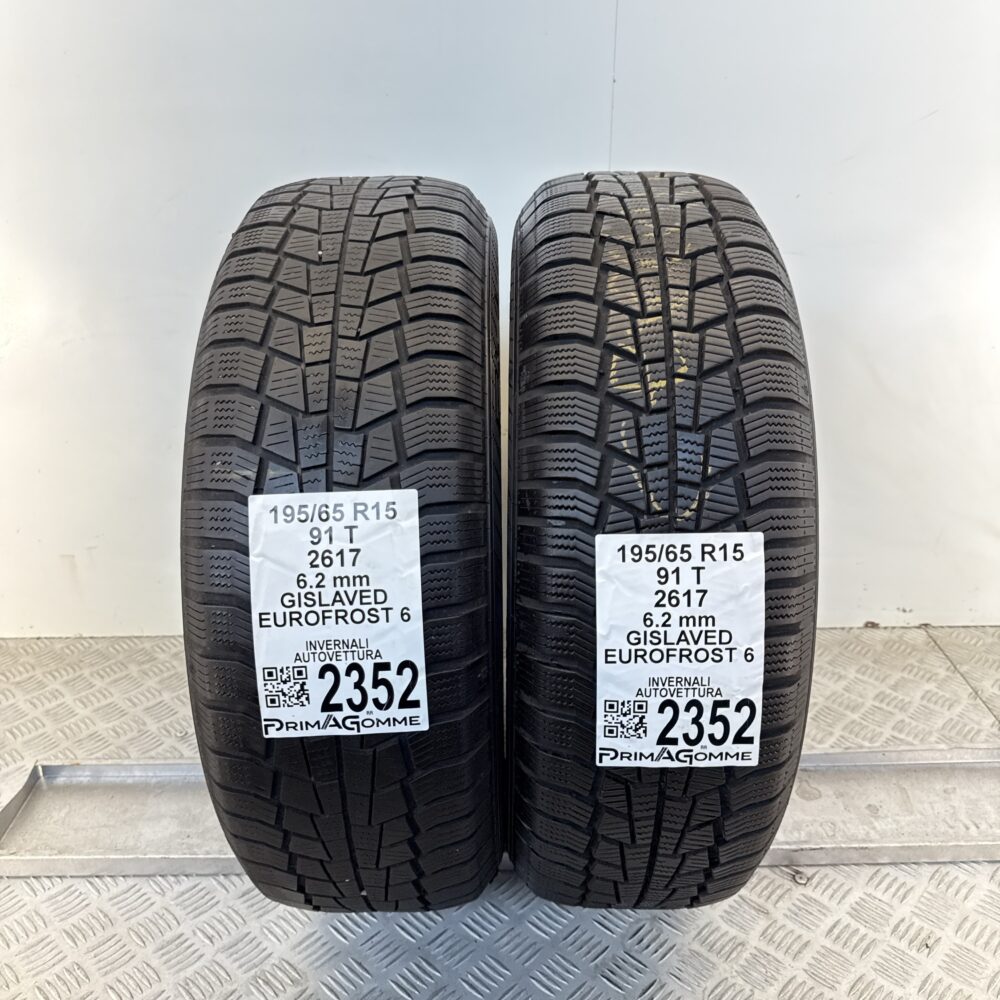 Gomme Usate 195 65 R15 91T Gislaved Eurofrost 6 78% Invernali - immagine 7