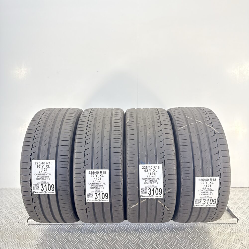 Gomme Usate 225 40 R18 XL 92Y Continental Premium Contact 6 Estive