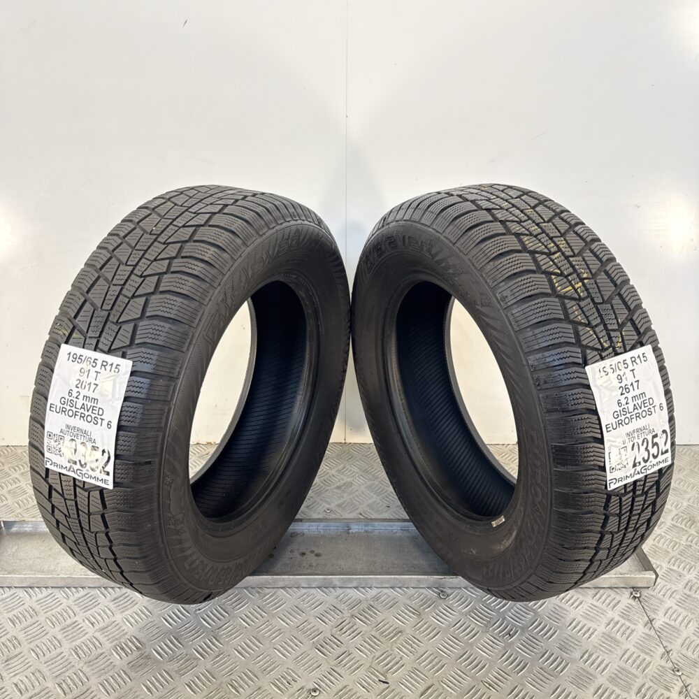 Gomme Usate 195 65 R15 91T Gislaved Eurofrost 6 78% Invernali - immagine 10